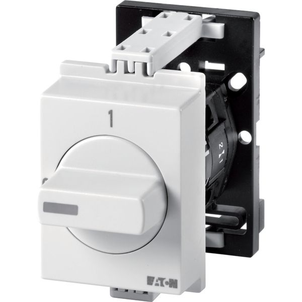 ON-OFF switches, TM, 10 A, service distribution board mounting, 1 contact unit(s), Contacts: 2, 90 °, maintained, With 0 (Off) position, 0-1, Design n image 3