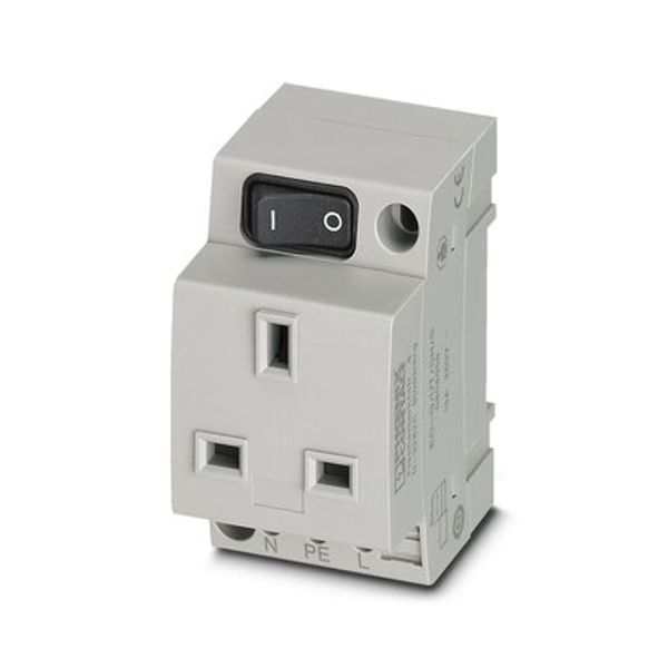 Socket outlet for distribution board Phoenix Contact EO-G/UT/SH/S 250V 13A AC image 1
