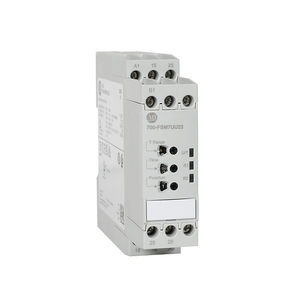 DIN RAIL MOUNT TIMING RELAY 22.5MM image 1