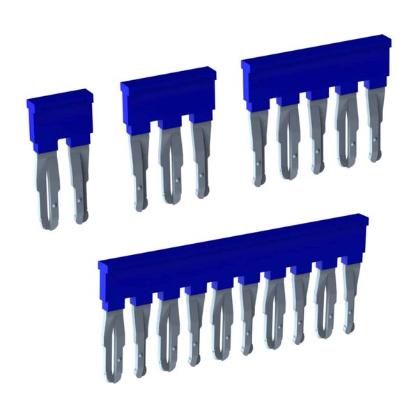 Cross-connection EFB, 10-poles, blue color, for 4mm2 push-in terminals image 1