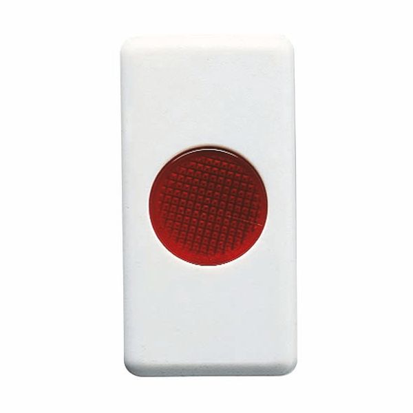 SINGLE INDICATOR LAMP - 12/24/250V - RED - 1 MODULE - SYSTEM WHITE image 2