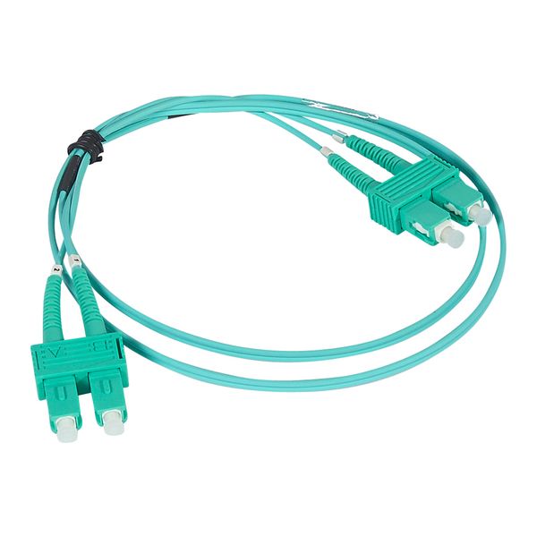 Patch cord fiber optic SC/SC fiber (50/125µm) OM4 1m image 1