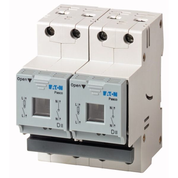Fuse switch-disconnector, LPC, 25 A, service distribution board mounting, 2 pole, DII image 1