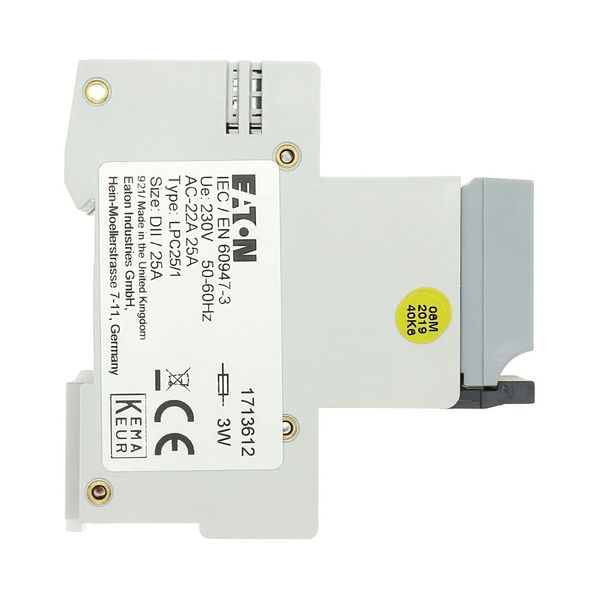 Fuse switch-disconnector, LPC, 25 A, service distribution board mounting, 1 pole, DII image 26