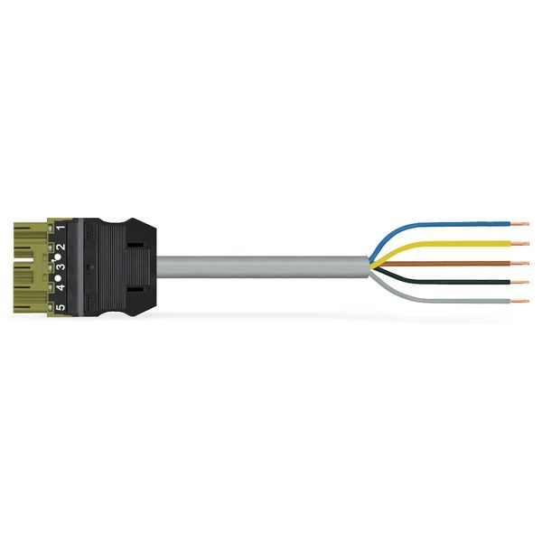 pre-assembled connecting cable Eca Plug/open-ended light green image 1