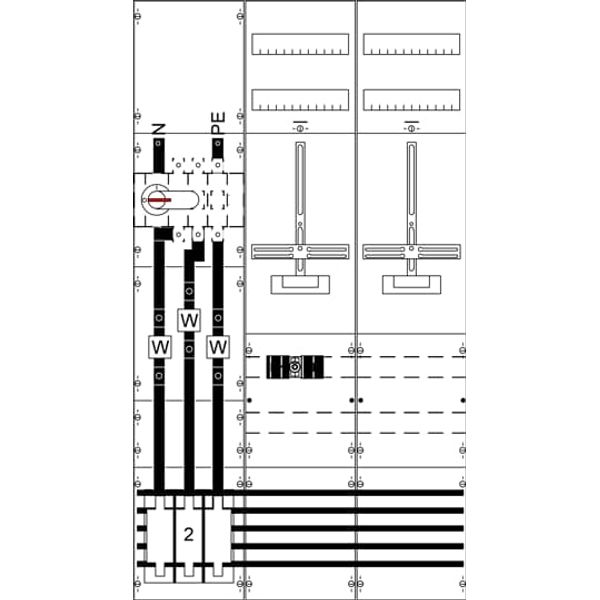 KA4328 Measurement and metering transformer board, Field width: 3, Rows: 0, 1350 mm x 750 mm x 160 mm, IP2XC image 5