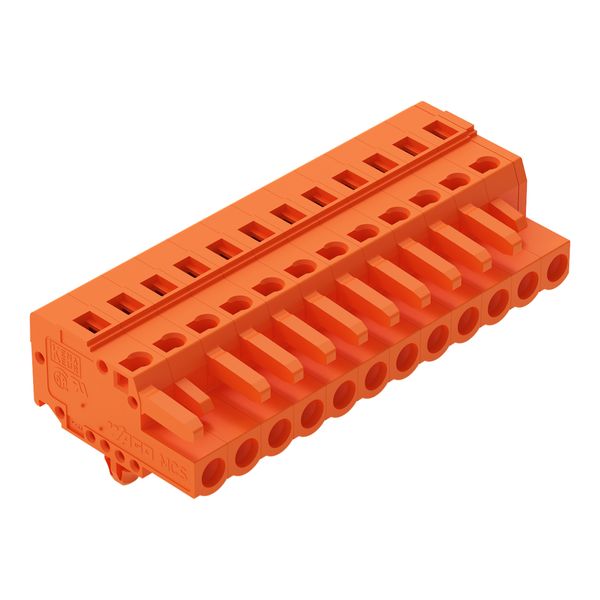 1-conductor female connector CAGE CLAMP® 2.5 mm² orange image 1