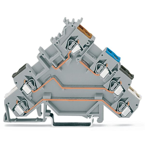 4-conductor sensor terminal block with colored conductor entries 2.5 m image 2