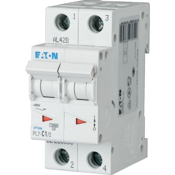 Miniature circuit breaker (MCB), 1 A, 2p, characteristic: C image 2