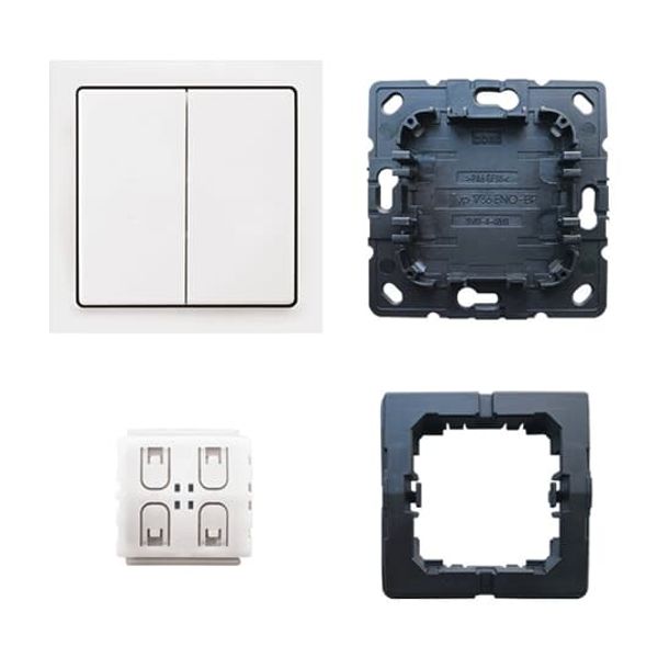6716 UJ-84 CoverPlates (partly incl. Insert) Remote control White image 2