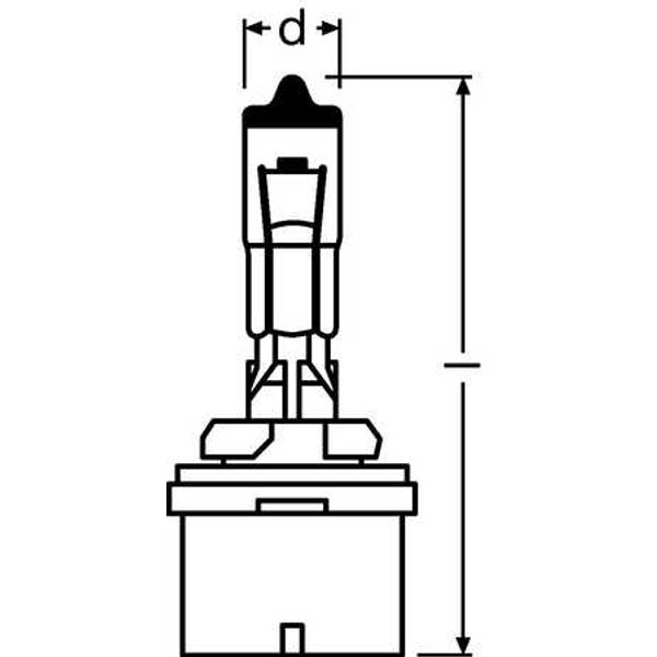 880 27W 12V PG13 FS1 OSRAM image 2