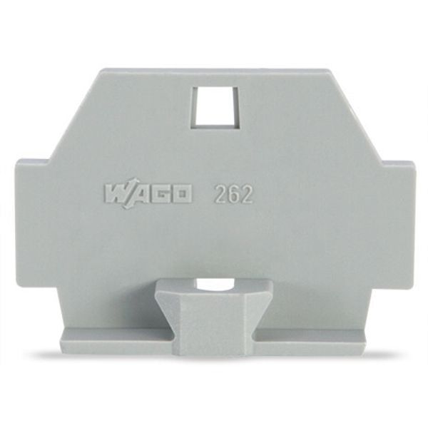 End plate with fixing flange gray image 2