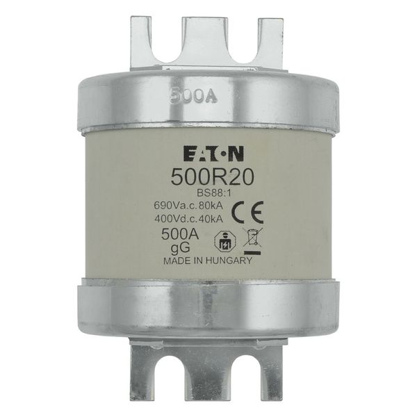 Fuse-link, low voltage, 500 A, AC 660 V, BS88, 74 x 112 mm, gL/gG, BS image 8