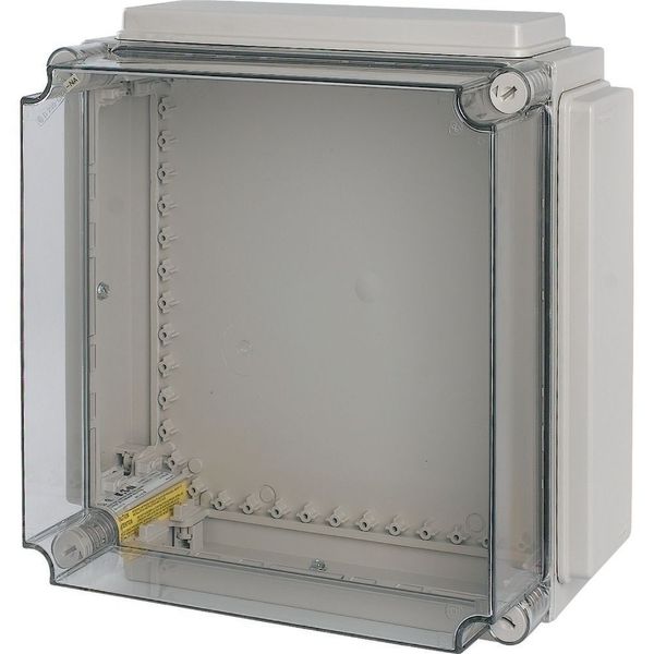 Insulated enclosure, top+bottom open, HxWxD=421x421x225mm, NA type image 4