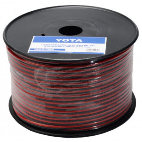 Acoustic cable 2x0.25mm2 YAK-0.25RB red/black image 1