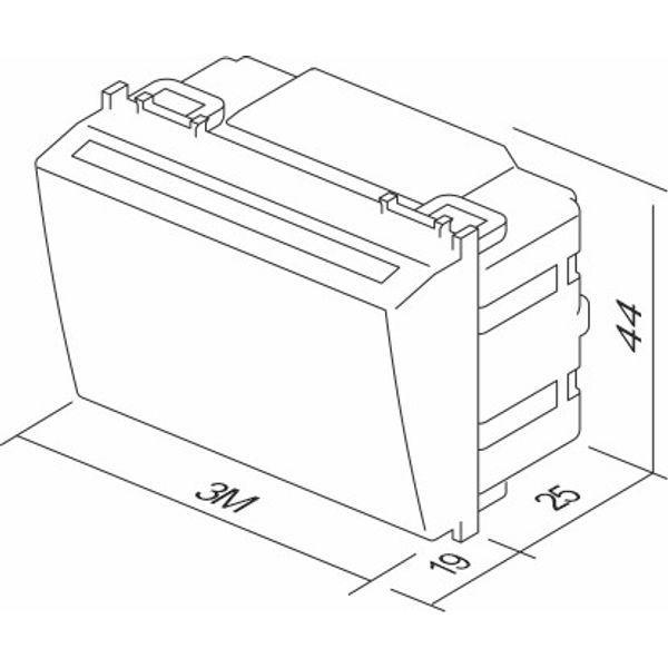 BADGE SWITCH BASIC 3A 250V~ 3M AT 4315726 image 1