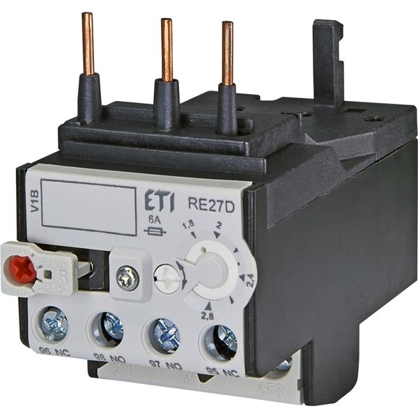 Thermal overload relay, RE27D-2,8 image 1