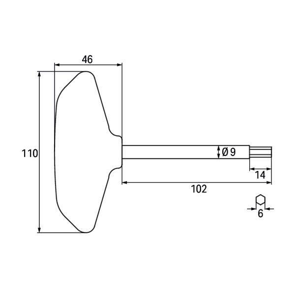 Allen wrench with a partially insulated shaft image 4