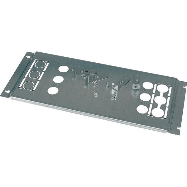 Mounting plate, +mounting kit, for NZM3, vertical, 3p, HxW=600x425mm image 5