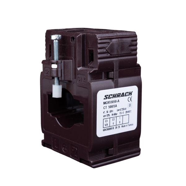 Current transformer 500/5A 40x10, class 0.5 image 1