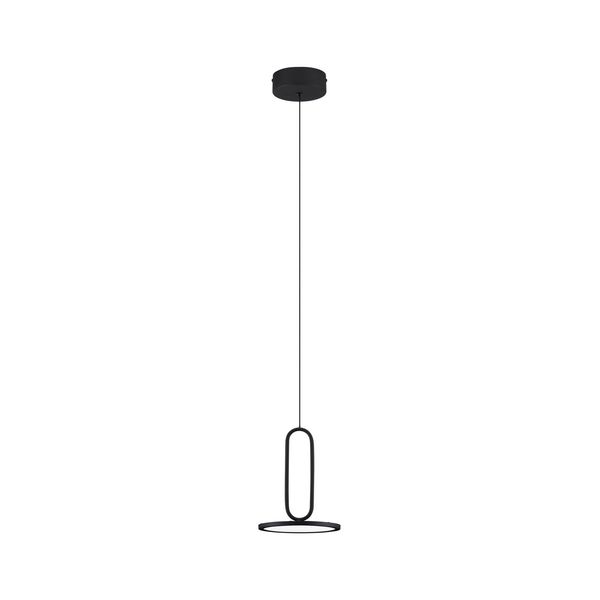 Sandy Black Aluminium  & Acrylic  LED 12 Watt 220-240 Volt  840Lm 3000K IP20  D: 17.5 H: 180 cm Adjustable Height image 1