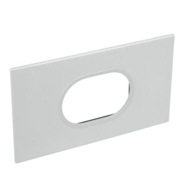 Arteor™ - British standard plate round version 3 modules - Soft Alu image 1