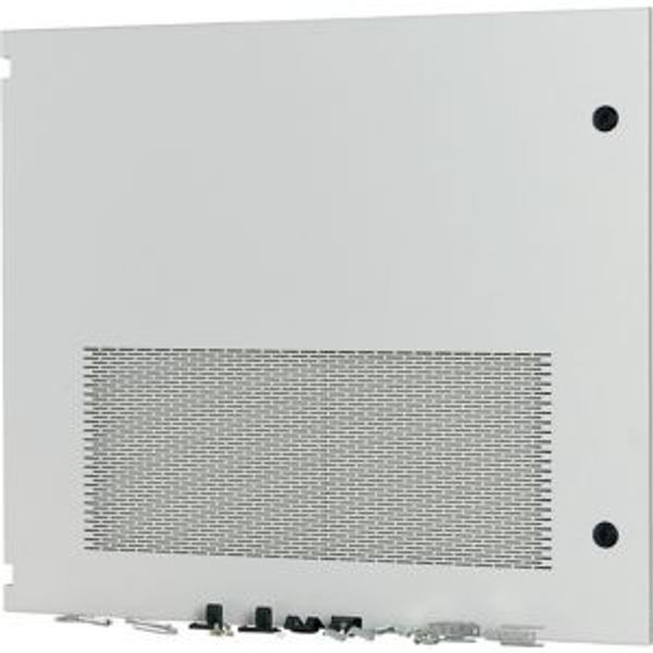 Section wide door, ventilated, left, HxW=700x800mm, IP31, grey image 4