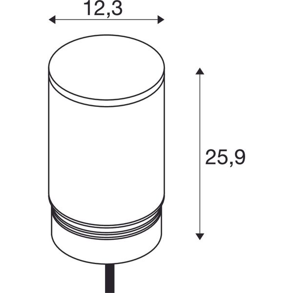 M-POL M Polehead, Lamp head, anthracite, 11W, 590/660lm, 2700/3000K, CRI90 image 1