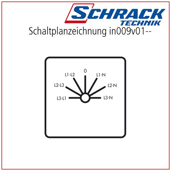 Voltmeter-Selector Switch 3 x L-L / 3 x L-N, DIN-rail mount. image 7