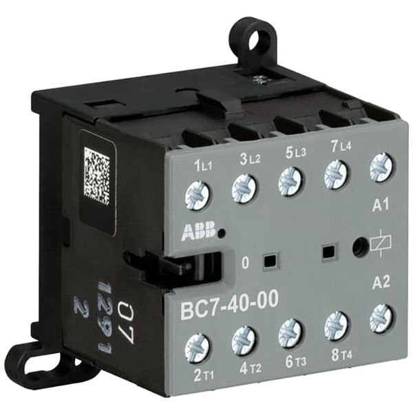 BC7-40-00-04 Mini Contactor 110 ... 125 V DC - 4 NO - 0 NC - Screw Terminals image 1