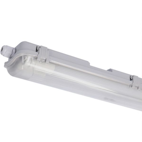 LED TL Luminaire with Tube - 2x18W 120cm 3600lm 4000K IP65 image 1