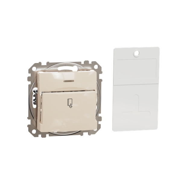 Sedna Design & Elements, Key card Switch 10AX, beige image 5