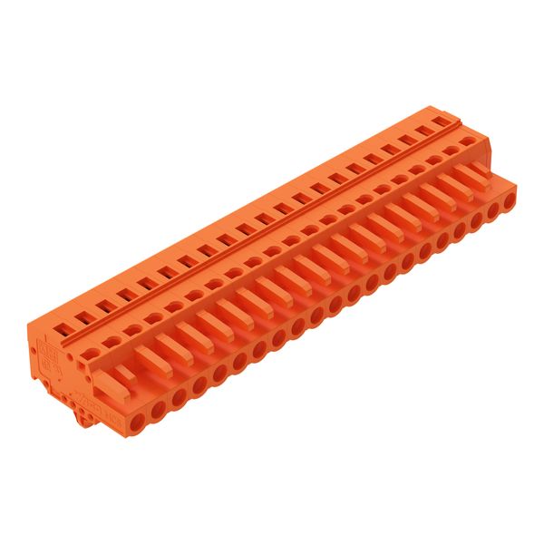 1-conductor female connector CAGE CLAMP® 2.5 mm² orange image 1