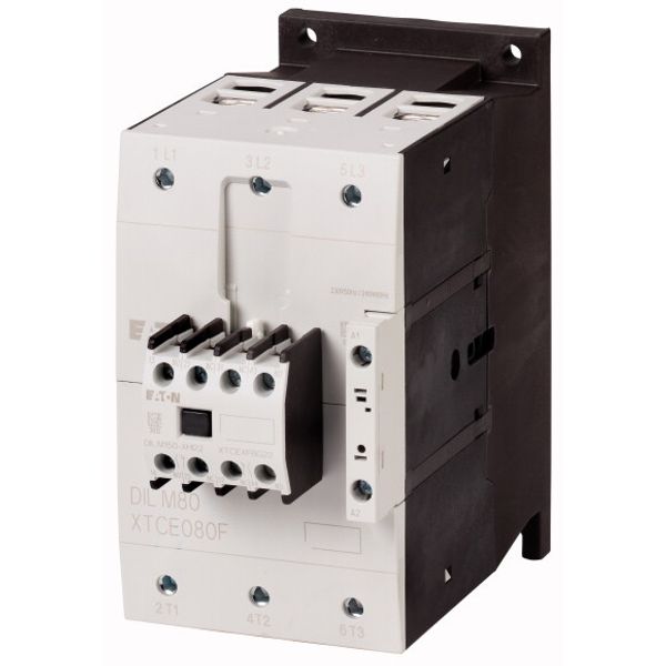 Contactor, 380 V 400 V 37 kW, 2 N/O, 2 NC, 230 V 50 Hz, 240 V 60 Hz, AC operation, Screw terminals image 1