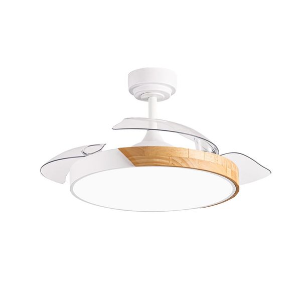 Taoro Mini White LED Ceiling Fan 46W 5520 Lm CCT Folding Blades image 1