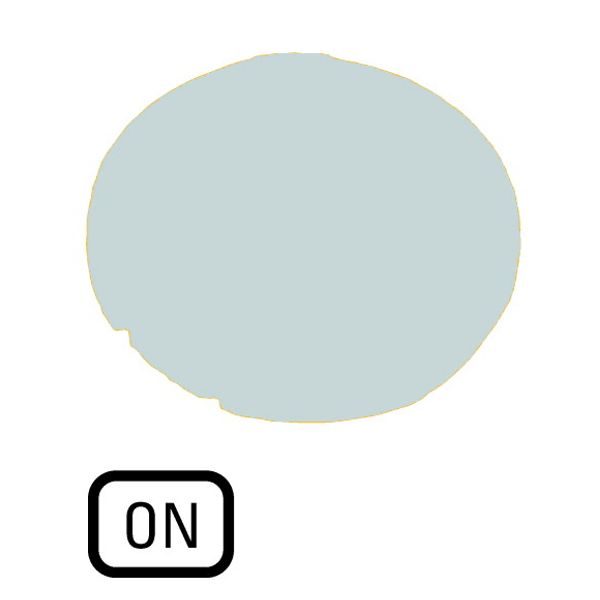 Button lens, flat white, ON image 1