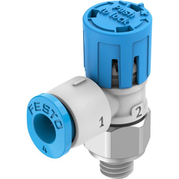 VFOE-LE-T-M5-Q4-F1A One-way flow control valve image 1