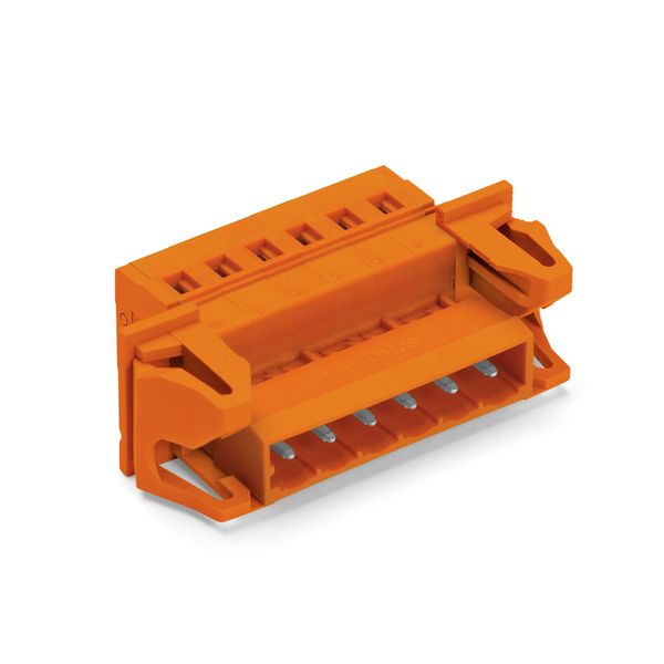 1-conductor male connector CAGE CLAMP® 2.5 mm² orange image 1