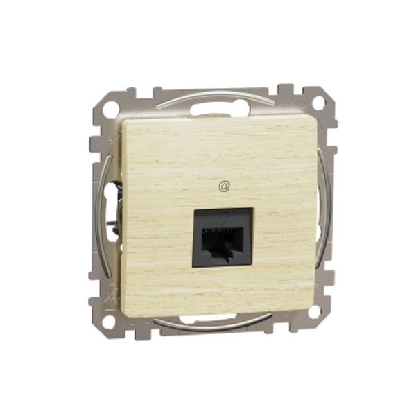 DATA Outlet CAT 5E UTP, Sedna Design & Elements, RJ45, Wood brich image 3