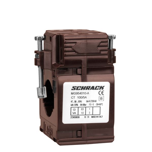 Current transformer 100/5A 30x10, class 0.5 image 1