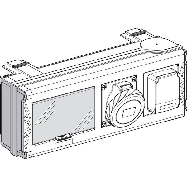 TAP OFF UNIT 32A WITH 2 POWER SOCKETS image 1