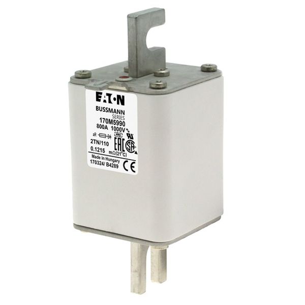 Fuse-link, high speed, 500 A, AC 3000 V, size 3, 75 x 96 x 298 mm, aR, IEC, single indicator image 1