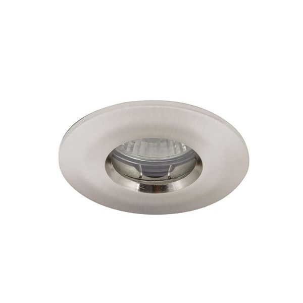 IP65 MR16/GU10 Die-Cast Bathroom Downlight Satin Chrome image 1