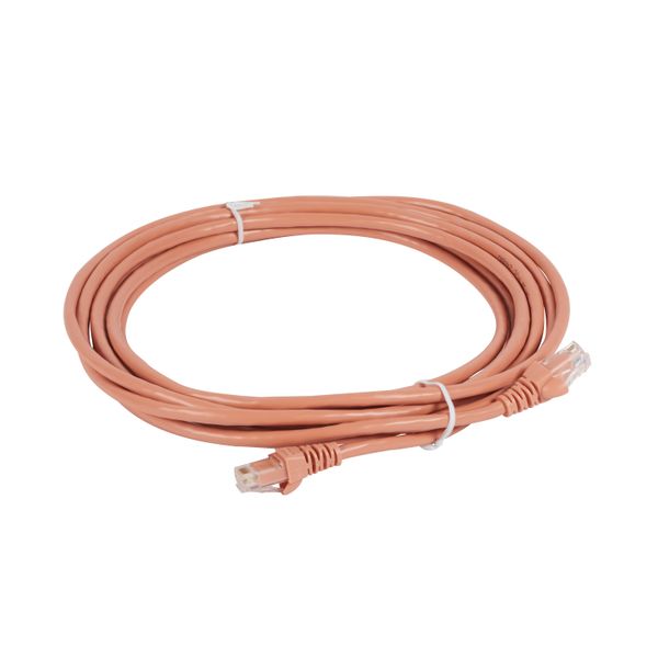 Patch cord category 5e UTP PVC light pink 5 meters image 1