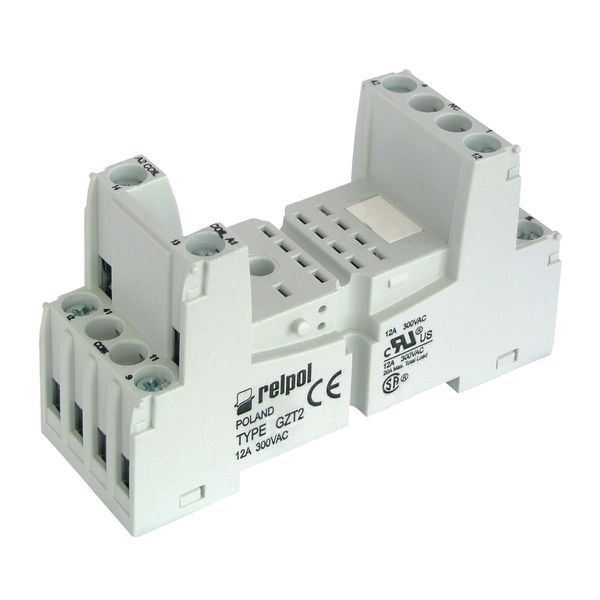 Socket for relays: R2N. Grey colour. image 1