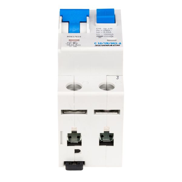 Combined MCB/RCD (RCBO) C10/1+N/30mA/Type A image 1