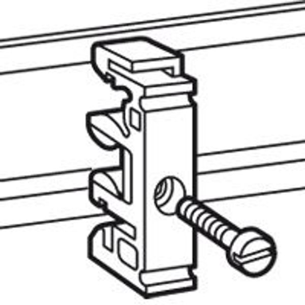 Fixing equipment - on rails EN 60715 - for M4 screw image 1