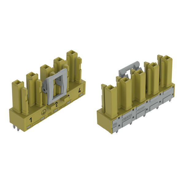 Socket for PCBs straight 5-pole light green image 2