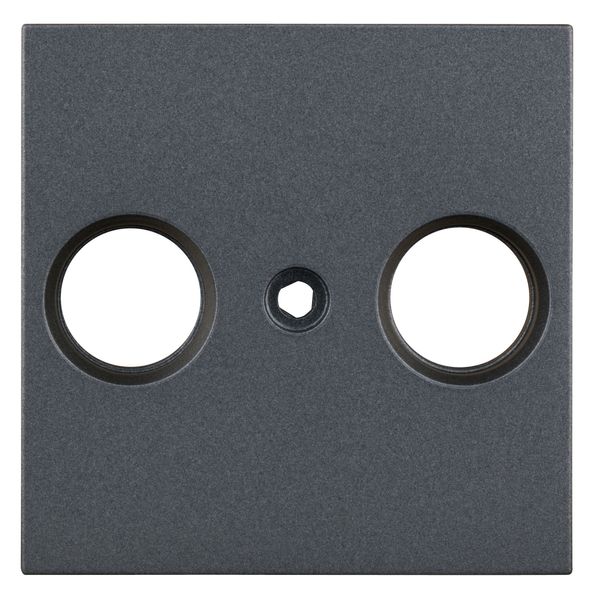 TV cover for HSBK, antenna box, 2-hole, anthracite image 1