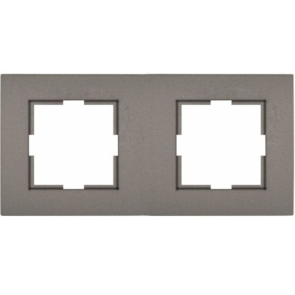 Novella Accessory Anthracite Two Gang Frame image 1